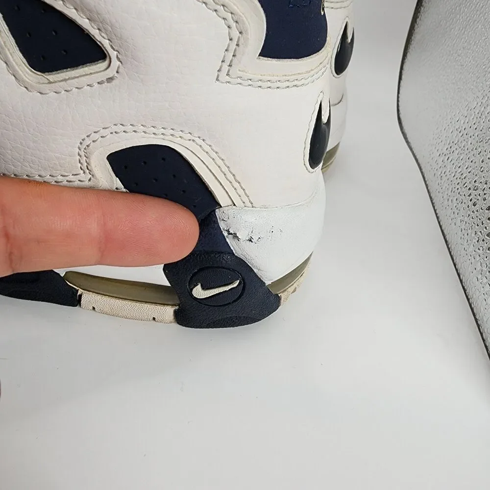 Nike‎ Air More Max Uptempo 2016 Olympic Men's Size 8 Shoes Navy White 414962-104